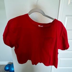 Red Crop Top